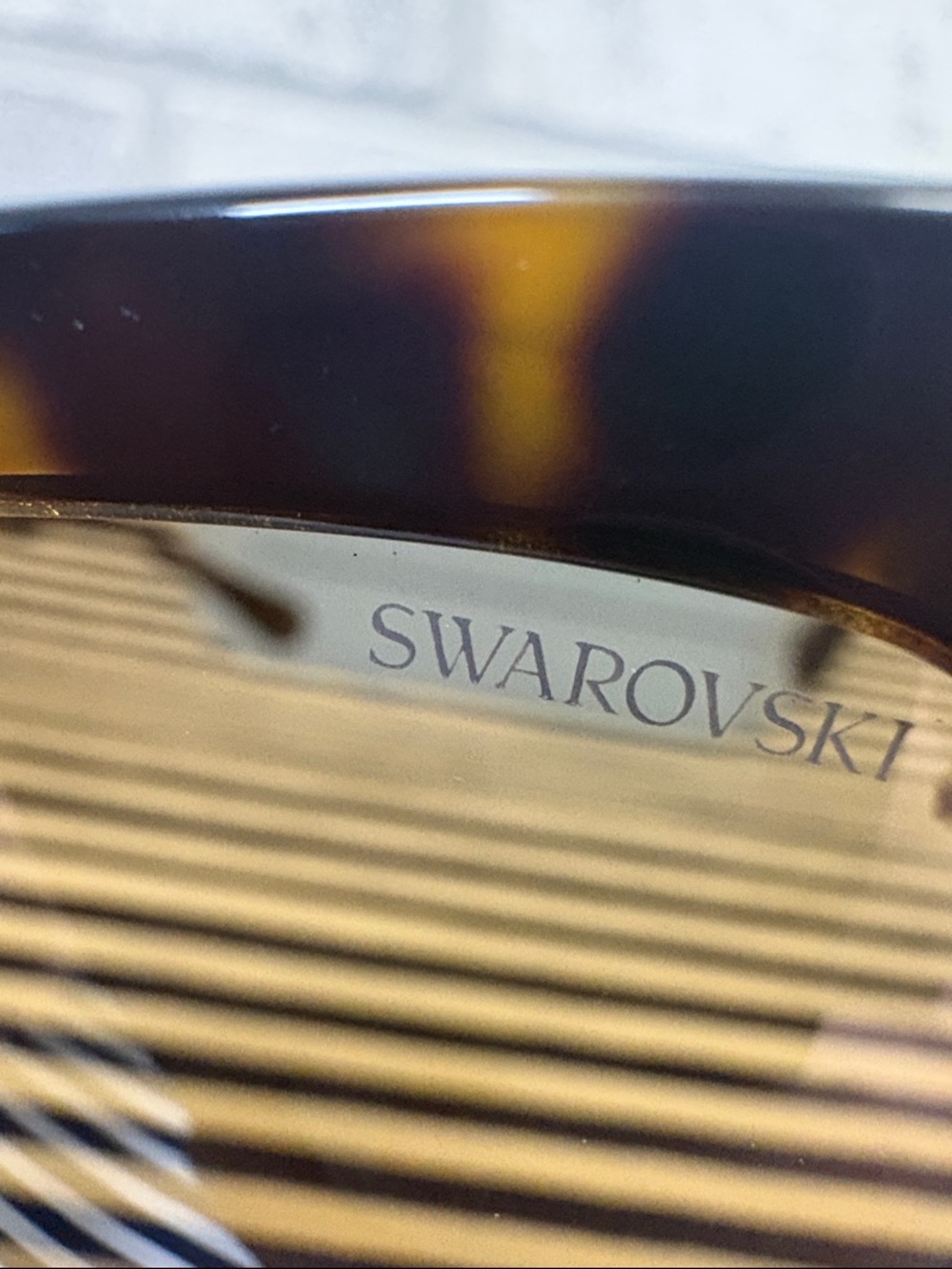 Swarovski SK6001 Oversized Sunglasses Havana Tortoiseshell with Polorized Lenses - Picture 9 of 13